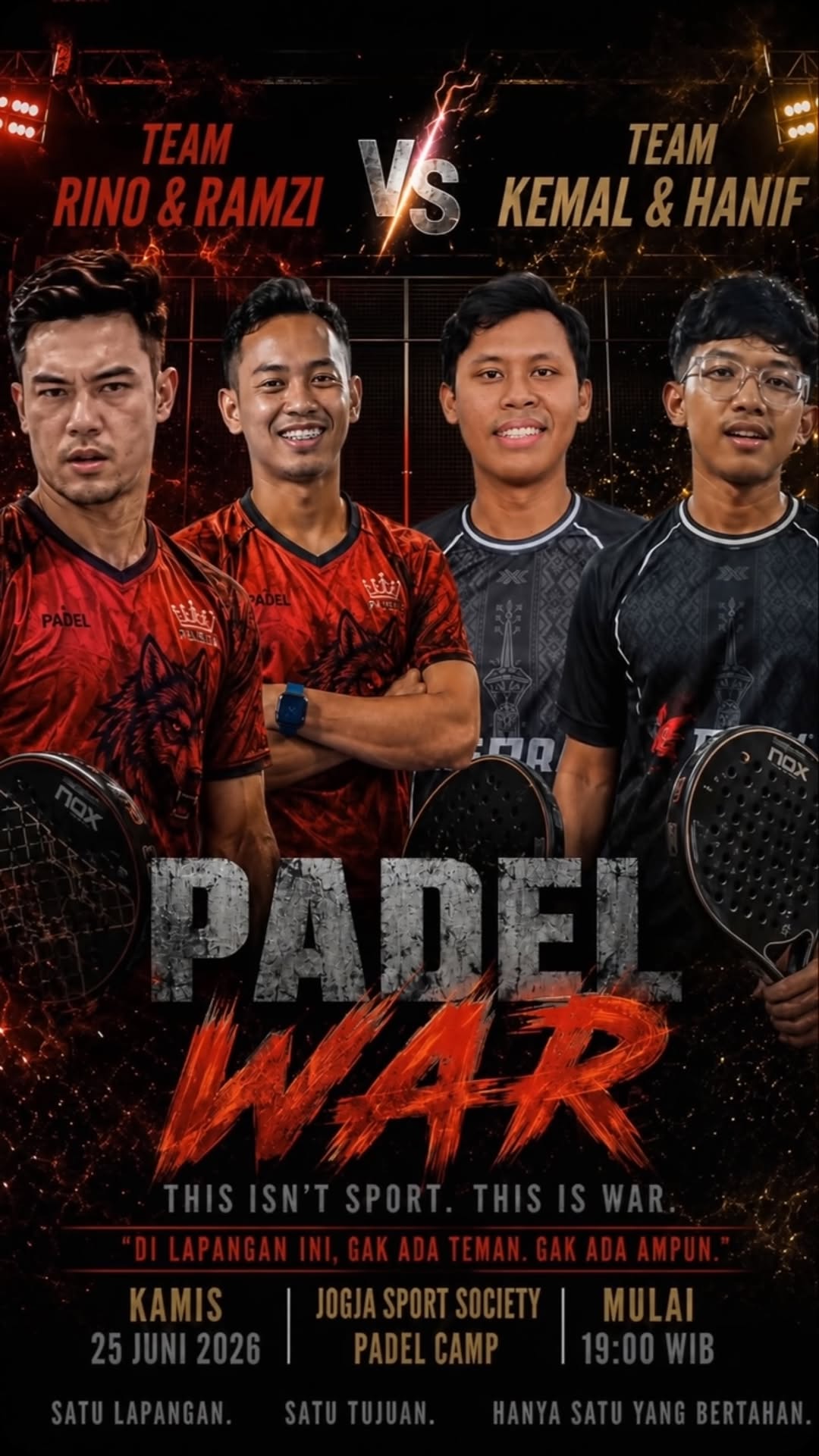 PREDIKSI SKOR?

Saksikan tawuran padel @andrino_kurniawan @ramzyraisp VS @kemals