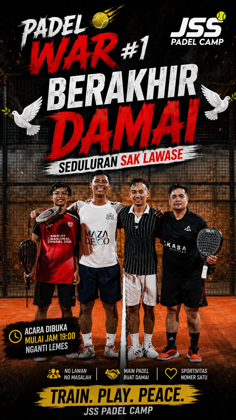 Apapun yang terjadi di lapangan, tinggalkan dilapangan.
Keluar dengan semyum dan